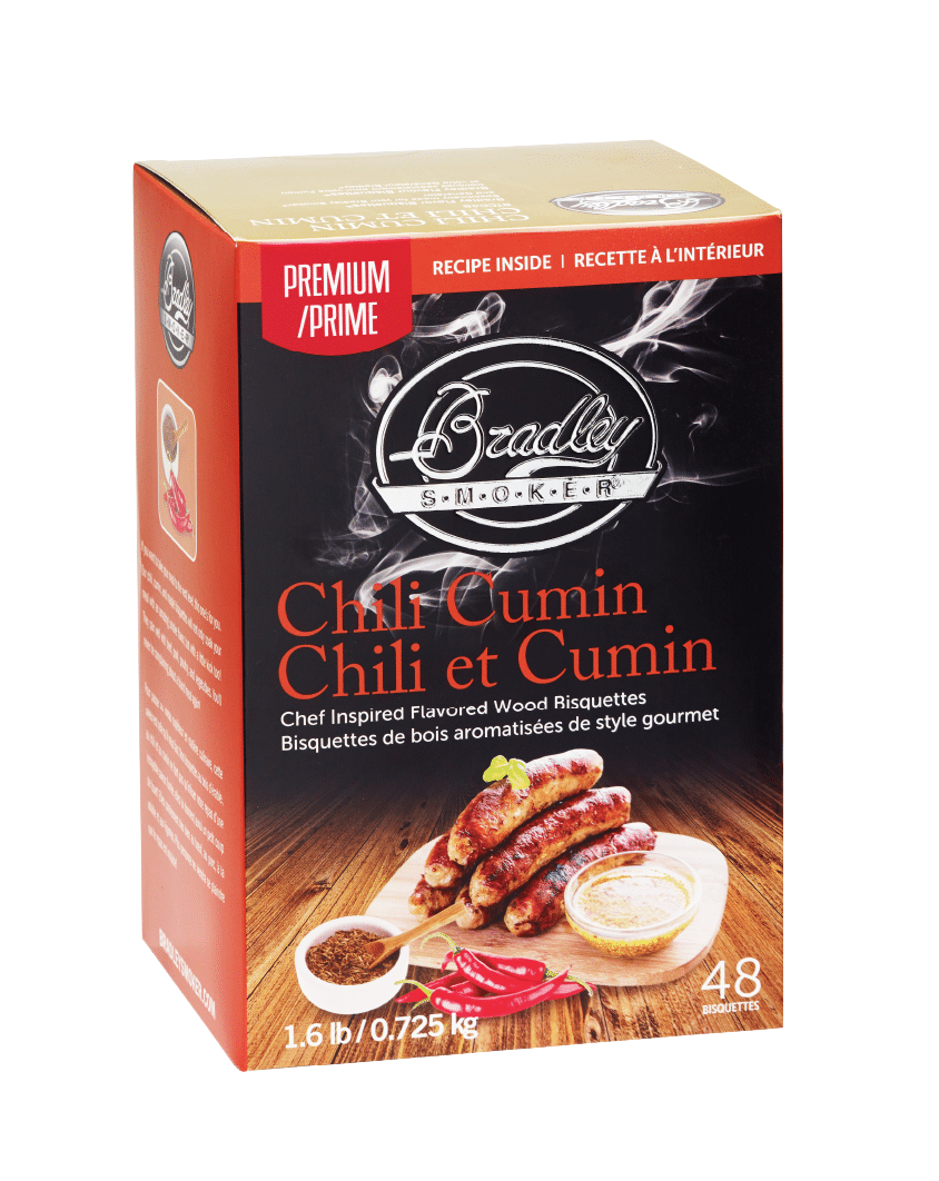 Chili Cummin Bisquettes für Bradley Smoker