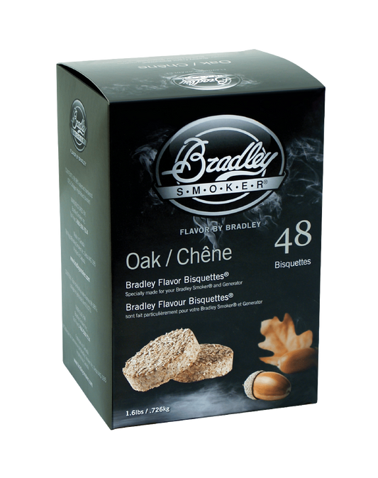 Eichenbisquetten für Bradley Smokers