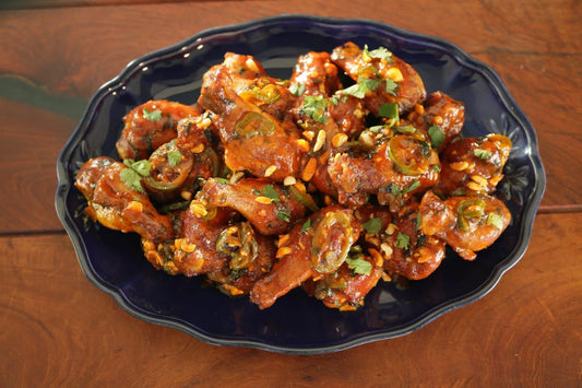 Spicy chicken wings by Steven Raichlen