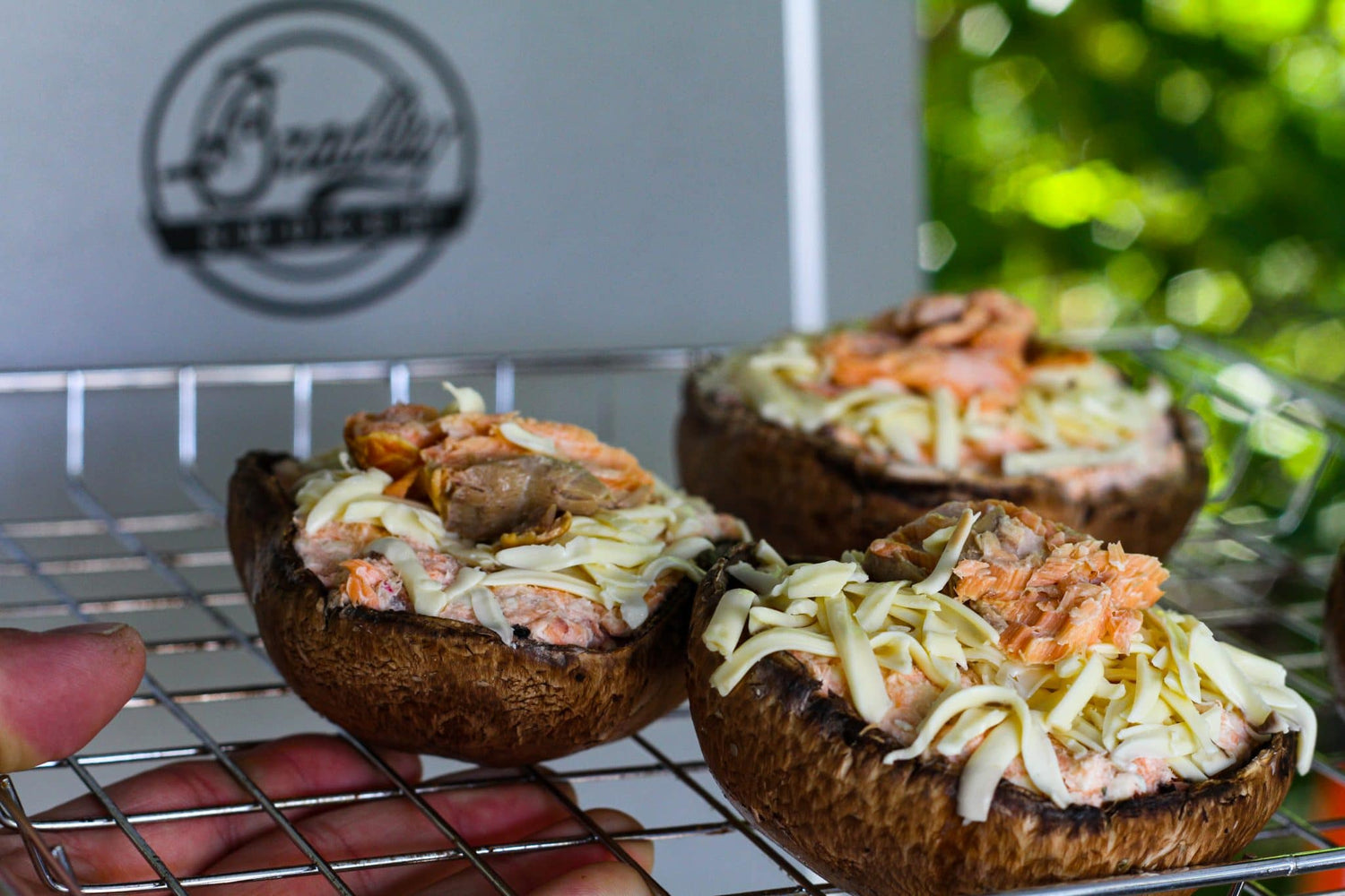 Smoked Salmon Stuffed Portobellos Recipe