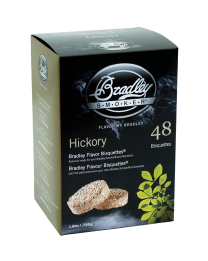 Hickory-Bisquettes für Bradley Smokers