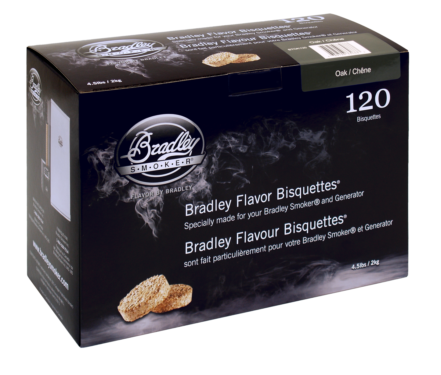 Eichenbisquetten für Bradley Smokers